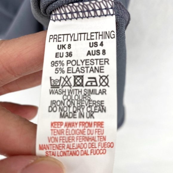 PrettyLittleThing Lace Up Bodycon Knit Mini Dress - Picture 5 of 6